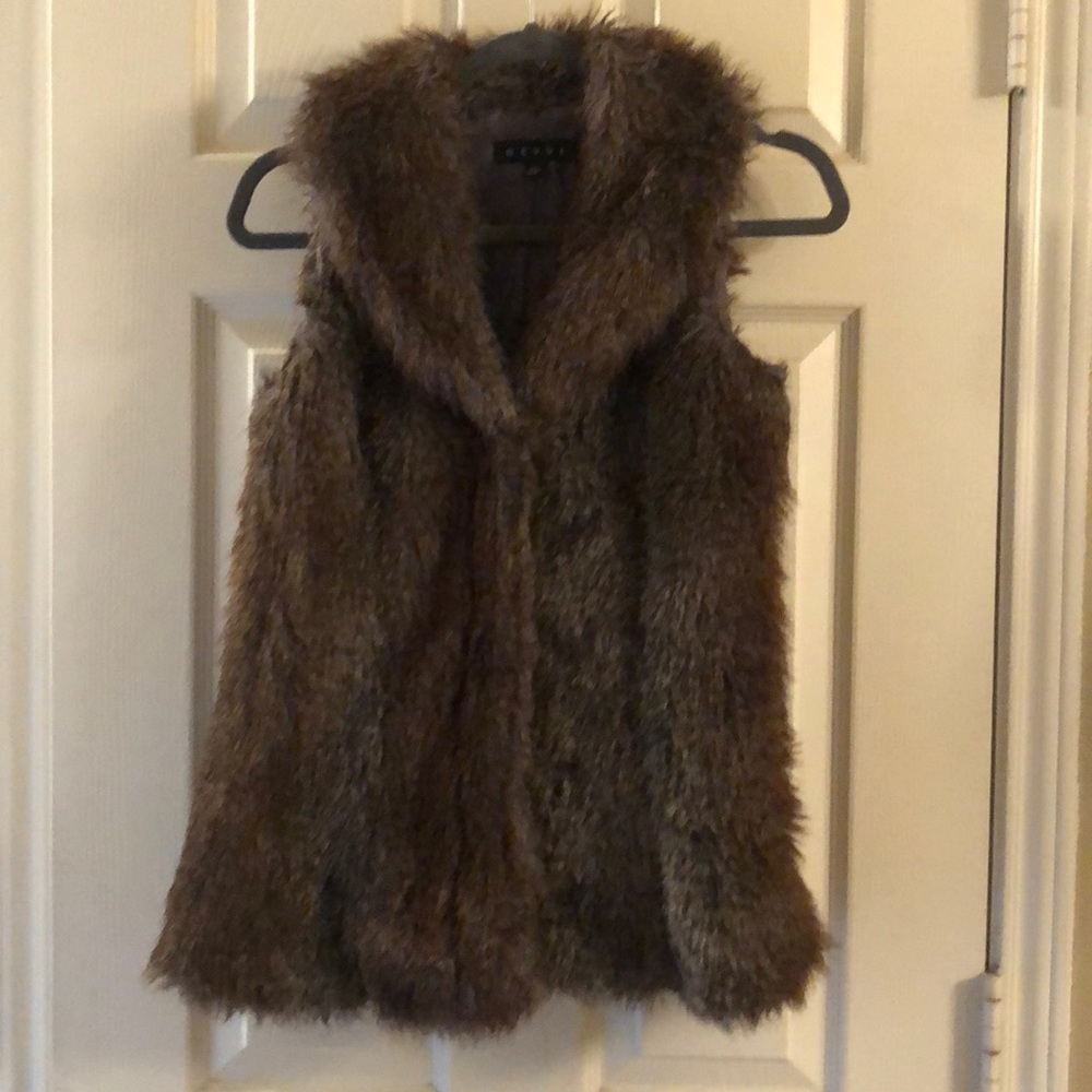 Faux fur vest